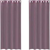 vidaXL Voile Vorhänge mit Ösen 2 Stk. Lila 140x245 cm