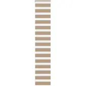 vidaXL Doppelrollo Sandbraun 50x230 cm Stoffbreite 45,9 cm Polyester