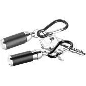 Pearl 2er-Set fokussierbare Mini-Taschenlampen mit Schlüsselanhänger