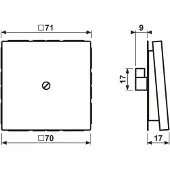 JUNG AL 2990 A AN - Anthrazit - Aluminium - - 1 Stück(e)