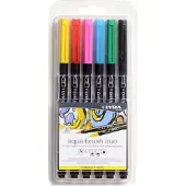 Lyra Doppelseitiger Aquarellpinselmarker Und Primärtöne-pinselblister Von 6 Einheiten