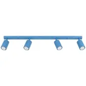 Sollux SL.2382 Deckenleuchte KARBON 4L himmelblau