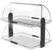 Biesse Buffet Vitrine Doppelt, Plastik,Transparent: 46.5x31.5x41 cm