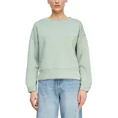 Comma Sweatshirt Weiches Sweatshirt mit Faltendetail am Arm