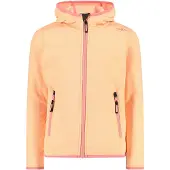 CMP - Kid G-Jacke mit fester Kapuze, Melone-Pfirsich-Weiß, 176