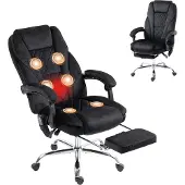 Vinsetto Bürostuhl mit Vibrtationsmassage, Ergonomischer Schreibtischstuhl