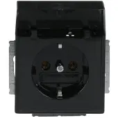 Busch Jaeger Busch-Jaeger 20 EUK-81, CEE 7/3, 2P+E, Schwarz, 250 V, 16 A, 63 mm
