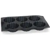 Patisse Starflex Silikon Tortelett - Tartlette - Obstbodenform mit 6 Mulden - 19202