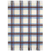 Biederlack Plaid "Arctic Check", blau, B:130cm L:170cm, Baumwolle, Polyamid, Wolle, Wohndecken, Plaid, 130 x 170, mit Fransen