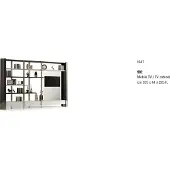 AEA Wohnwand tv Schrankwand Holz Echtholz rtv Fernseh Schrank Anbauwand Italien