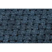 Rugsx Türmatte rutschfest 100 cm VECTRA 800 Draußen, Innen blau 100x430 cm