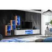 AEA 3x Wandschrank Wohnzimmermöbel Wohnwand 210 cm Einrichtung Luxus TV-Ständer