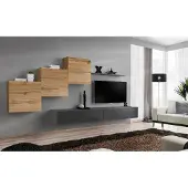 Xl Moebel Gmbh Designer Wohnzimmermöbel Wohnwand Grau TV Ständer Moderne Sideboard Wandregal