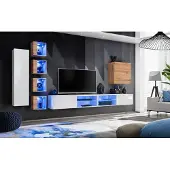 AEA Wohnwand Designer Schrank Wand Regale Sideboard Wandschrank Wohnzimmermöbel