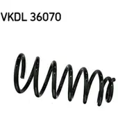 Skf Fahrwerksfeder VKDL 36070 für Volvo S60 I