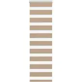 vidaXL Doppelrollo Sandbraun 50x100 cm Stoffbreite 45,9 cm Polyester