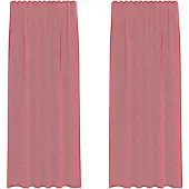 vidaXL Voile Vorhänge mit Schlaufen 2 Stk. Weinrot 140x245 cm