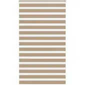 vidaXL Doppelrollo Sandbraun 135x200 cm Stoffbreite 130,9 cm Polyester