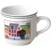 Villeroy & Boch Espressotasse "Mokka- / Espressotassen Design Naif 100 ml 6er Set bunt", bunt, Porzellan, Trinkgefäße, Espressotasse