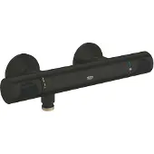 GROHE Precision Flow, Schwarz, Wand, Drehventile, 317 mm