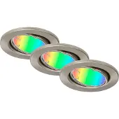 DI-KA LED Einbauleuchte Fit Move S 3er Set Smart Home Tuya RGBW Ø 8,6 cm