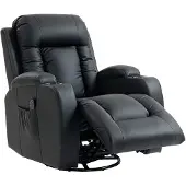 HOMCOM Relaxsessel verstellbar Massagesessel mit Liegefunktion Heizung