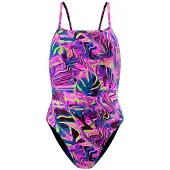Speedo Printed Web Back Badeanzug