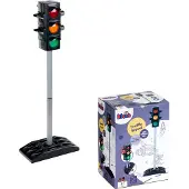 Theo Klein Ampel | Batteriebetriebene Verkehrsampel mit manuellem oder automatischem Ampelzyklus | Maße: 27 cm x 12,5 cm x 72,5 cm hoch | Spielzeug für Kinder ab 3 Jahren