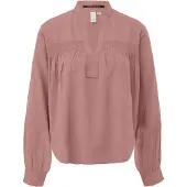 QS Bluse Feminine Bluse aus Viskose mit Smock-Detail