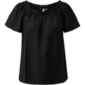 QS Viskosemix-Bluse mit Carmenausschnitt