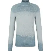 Falke Langarmshirt "Langarmshirt", Herren, Gr. L, blau (off, weiß (2040)), Shirts Langarmshirt
