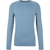 Falke Herren Langarmshirt Maximum Warm, S, Blau, Uni