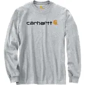 Carhartt Pullover Core Logo L/S Men Heather Grey-L
