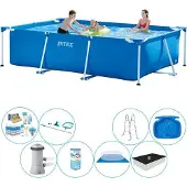 OEM Rechteckiges Schwimmbecken Deluxe-Set 300x200x75 cm