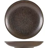 Genware Cinder Schwarz Tiefer Coupe Teller 25cm Terra