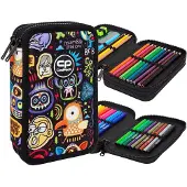 CoolPack Jumper 2 Federmäppchen mit Zubehör Scary Stickers