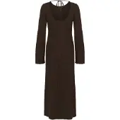 Kaffe Midikleid "Damen Kleid KAroxanne", Damen, Gr. M, N-Gr, braun (coffee bean), Obermaterial: 50% Baumwolle CO. 50% Polyacryl PAN., Kleider Midikleid