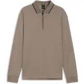 BOSS Cord Plisy 10272954 Green Kurzarm-poloshirt