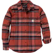 Carhartt Hemd Tencel Fiber Series Relaxed Plaid Shirt Damen Spice Red-S
