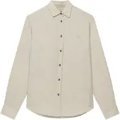 Superdry für Damen. W4010587A Premium Slim Hemd beige (S), Lässig, Leinen, Langarm