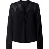 Pepe Jeans für Damen. PL3051559 Bluse Julianna schwarz (S), Lässig, Viskose, Langarm