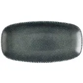 Churchill Livingstone Astro Metallic Blue Platte Rechteckig 29,8x15,3cm