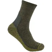 Carhartt SS9260-M Force Grid Midweight Synthetic-Merino Wool Blend Short Crew Sock Olive M