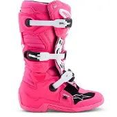 Alpinestars Tech 7S Jugend-Stiefel Pink Fluo Black White