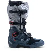 Alpinestars Tech 7 Enduro Drystar Stiefel 2027 Dark Gray Mid Gray Bright Red