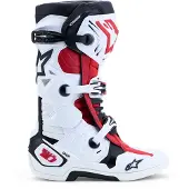 Alpinestars Tech 10 Stiefel White Black Bright Red