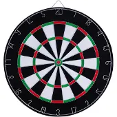 Longfield 065002, Dartboard, Schwarz, Grün, Rot, Weiß, Fest, Kinder, 45 cm, 6 Stück(e)