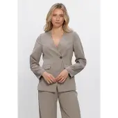 Envii Damen Blazers Enraye Blazer 7092 - Taupe - Größe 42