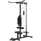 SPORTNOW Kraftstation für Zuhause multifunktionale Fitnessstation Schwarz
