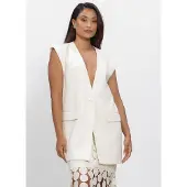 Copenhagen Muse Damen Blazers Cmtailor-waistcoat - Creme - Größe XL